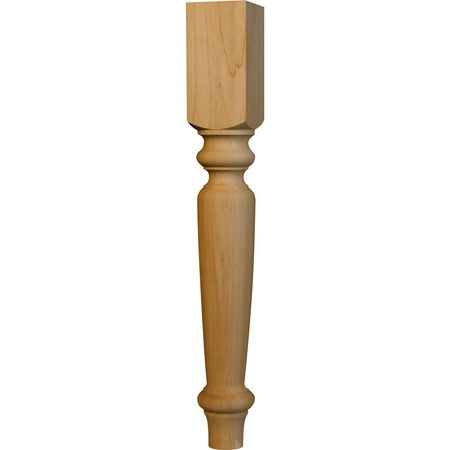OSBORNE WOOD PRODUCTS 21 x 2 3/4 English Country End Table Leg in White Oak 1220WO